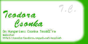 teodora csonka business card